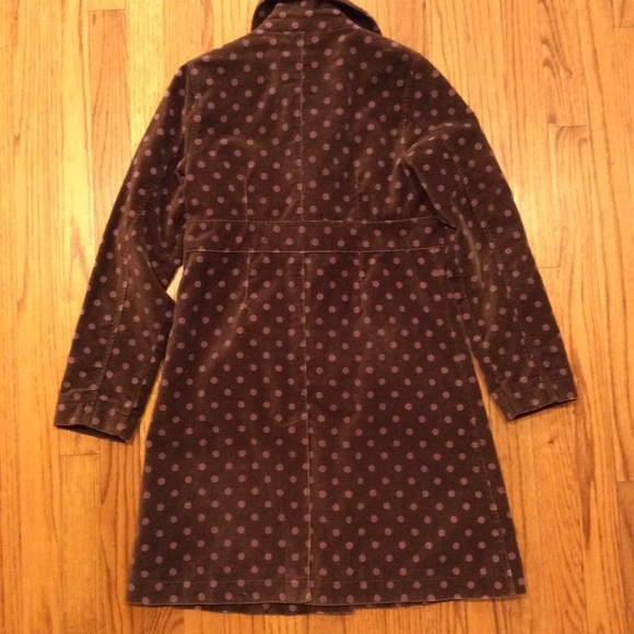 Mini Boden 11 12 Velvet Pea Coat 11/12 polka dot - Picture 7 of 10